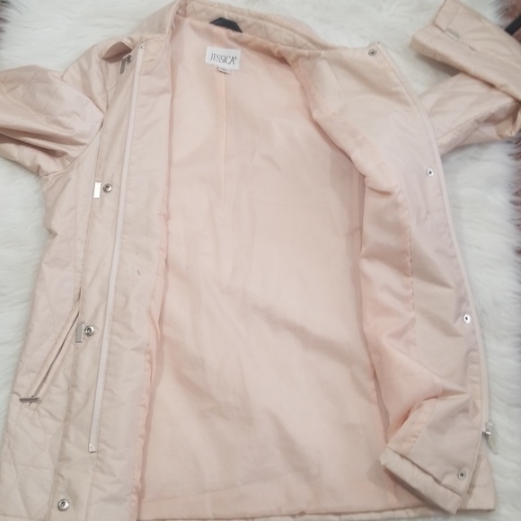 Jessica blush pink zippered quilt jacket. Size M - Picture 4 of 8